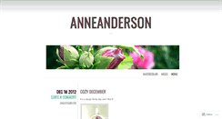 Desktop Screenshot of annecanderson.wordpress.com