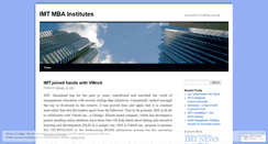 Desktop Screenshot of imtmba.wordpress.com