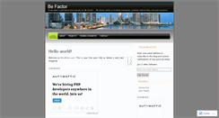 Desktop Screenshot of befactor.wordpress.com