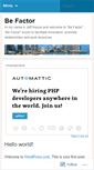 Mobile Screenshot of befactor.wordpress.com