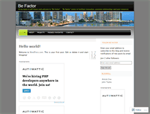Tablet Screenshot of befactor.wordpress.com