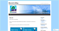 Desktop Screenshot of biociclo.wordpress.com