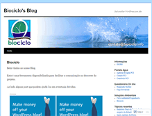 Tablet Screenshot of biociclo.wordpress.com