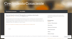 Desktop Screenshot of crecimientoconsciente.wordpress.com