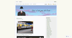Desktop Screenshot of cecinestpasdelart.wordpress.com
