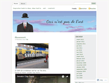 Tablet Screenshot of cecinestpasdelart.wordpress.com