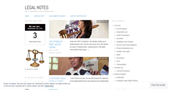 Desktop Screenshot of legalnotes.wordpress.com