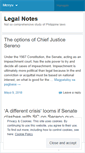 Mobile Screenshot of legalnotes.wordpress.com