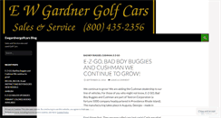 Desktop Screenshot of ewgardnergolfcars.wordpress.com