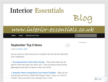 Tablet Screenshot of interioressentials.wordpress.com