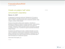 Tablet Screenshot of comunicadoresweb.wordpress.com