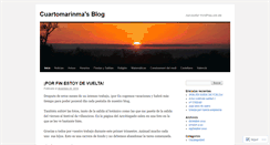 Desktop Screenshot of cuartomarinma.wordpress.com