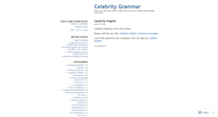 Desktop Screenshot of celebritygrammar.wordpress.com