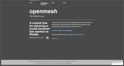 Desktop Screenshot of openmesh.wordpress.com