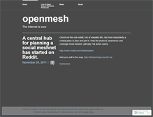 Tablet Screenshot of openmesh.wordpress.com