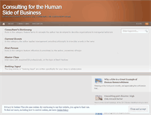 Tablet Screenshot of humansideconsulting.wordpress.com