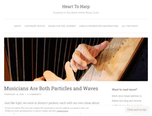 Tablet Screenshot of hearttoharp.wordpress.com