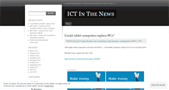 Desktop Screenshot of ictinthenews.wordpress.com