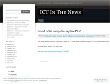 Tablet Screenshot of ictinthenews.wordpress.com