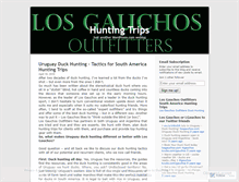 Tablet Screenshot of huntingtrips.wordpress.com