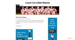 Desktop Screenshot of coxmath.wordpress.com