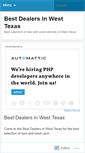 Mobile Screenshot of bestdealersinwesttexas.wordpress.com