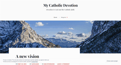 Desktop Screenshot of mycatholicdevotion.wordpress.com