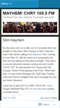 Mobile Screenshot of mayhemchry.wordpress.com