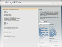 Tablet Screenshot of kumpulanlirik.wordpress.com