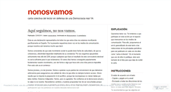 Desktop Screenshot of nonosvamos.wordpress.com