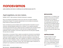 Tablet Screenshot of nonosvamos.wordpress.com