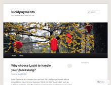Tablet Screenshot of lucidpayments.wordpress.com