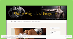 Desktop Screenshot of onlineweightlossprograme.wordpress.com