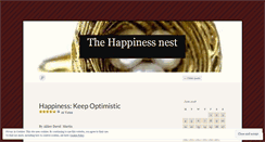 Desktop Screenshot of happinessnest.wordpress.com