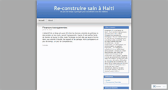 Desktop Screenshot of construiresainhaiti.wordpress.com
