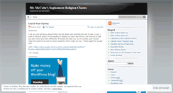 Desktop Screenshot of mrmccabesophomorereligion.wordpress.com