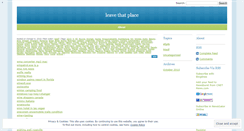 Desktop Screenshot of leavethatplace.wordpress.com