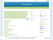 Tablet Screenshot of leavethatplace.wordpress.com