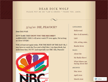 Tablet Screenshot of deardickwolf.wordpress.com