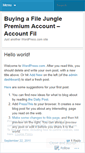 Mobile Screenshot of filejunglepremiumaccount85.wordpress.com