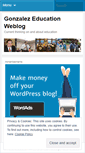 Mobile Screenshot of gonzalez4education.wordpress.com