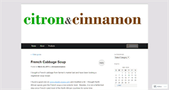 Desktop Screenshot of citronandcinnamon.wordpress.com