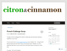 Tablet Screenshot of citronandcinnamon.wordpress.com