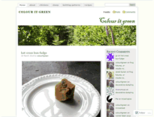 Tablet Screenshot of colouritgreen.wordpress.com