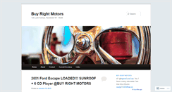 Desktop Screenshot of buyrightmotors.wordpress.com