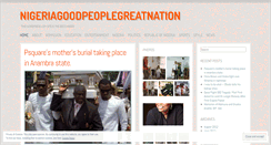 Desktop Screenshot of nigeriagoodpeoplegreatnation.wordpress.com