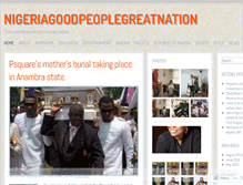 Tablet Screenshot of nigeriagoodpeoplegreatnation.wordpress.com