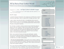 Tablet Screenshot of nflw.wordpress.com