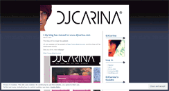 Desktop Screenshot of djcarina.wordpress.com