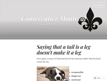 Tablet Screenshot of conservativemontreal.wordpress.com
